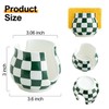 Kitchen Sponge Holder, Ceramic Sponge Organizer Checkered Scrubby Holder Sink
