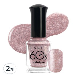 With Shan 60 second dry nail polish, M137 Queen, 9ml, 2 pcs / 위드샨 60초 건조 매니큐어, M137퀸, 9ml, 2개
