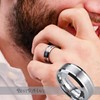 BESTTOHAVE Mens Tungsten Carbide Wedding Engagement Scratch Resistant 8mm Band