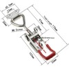 4003 Toggle Latch Clamp, 304 Stainless Steel Adjustable Toggle Latches