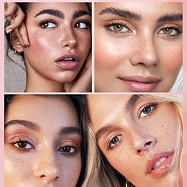 Freckle Pen, Sommersprossen Stift,Natürlicher lebensechter gefälschter Sommersprossen-Make-up-Stift, langlebiges wasserdichtes neutrales leichtes Sommersprossen-Make-up-Werkzeug (02#Dark brown)