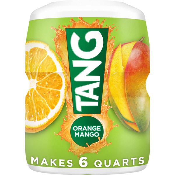 Tang Orange Mango Sweetened Powdered Drink Mix 12 Count 19.7 oz Canisters