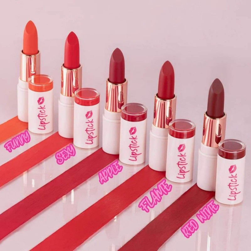 Labial Lipstick Pink Up Mate De Larga Duración