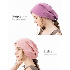 Loo&c Women's Sauna Hat, Solid, Simple, Towel Fabric, Pile, Meditation, Satori Sauna Hat, Sauna Cap, Sauna Goods, Men's, Washable, Outdoor, purple, Free size