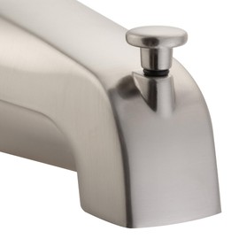 PULSE ShowerSpas 3010-TS-BN Bathtub Spout Valve with Diverter, 1/2" Slip Fit Connection, Brushed-Nickel