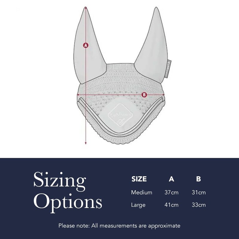 Diamante Acoustic Ear Bonnet Navy Medium