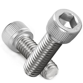 AMLOOPH M6 Screws, M6 X 30mm Allen Socket Head Cap Screws/Bolts - 6mm Diameter Fully Threaded M6 Bolts 30mm A2 Stainless Steel Long Hex Socket Bolt Coarse (Pack Of 20)