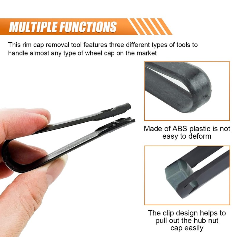 3PCS Car Wheel Lug Cap Removal Tool Set, Universal Car