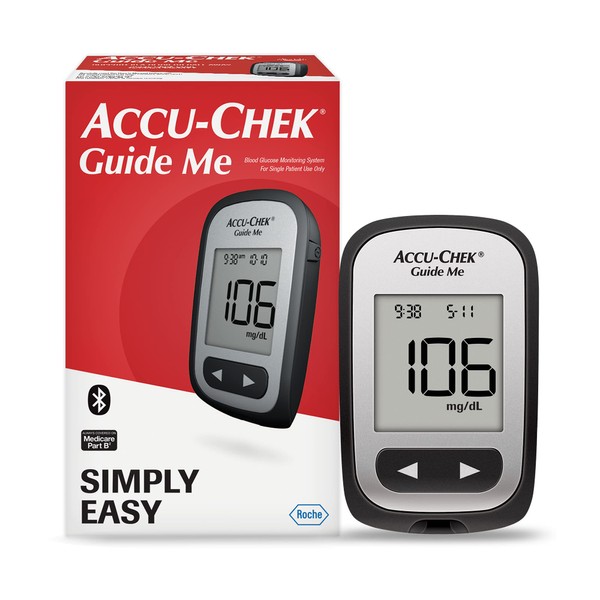 Accu-Chek Guide Me Diabetes Meter for Diabetic Blood Glucose Monitoring (Meter Only)