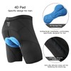 NOOYME Men's Cycling Shorts Padded 4D Elastic Cycling Shorts with