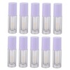 Vaguelly 10pcs Transparent Lip Gloss Tubes Refillable Portable Bottles with