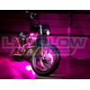 LEDGlow 6pc Advanced Pink LED Motorcycle Accent Neon Underglow Lighting