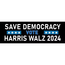 Harris Walz 2024 Sticker Kamala Harris 2024 Save Democracy Sticker