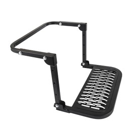 DICMIC Folding Heavy Duty Tire Step for Truck, SUV and RV Adjustable Tire Mounted Step Fit Most Tire from 10.2” to 14.4”, Rated up to 300 Lbs, Shark Jaw Shape Non-Slip Design, Black