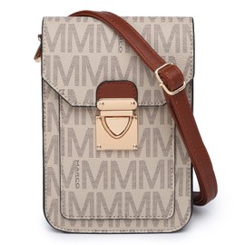 MKP Chic Women's Lightweight Crossbody Bag, Fashionable Signature Design, Cute Small Purse Wallet for Cell Phone, and Essentials - Shoulder Bag with Snap Closure