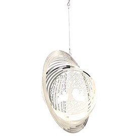 Stainless Steel Wind Spinner - 3D Mobile - Tree Of Life Spinner
