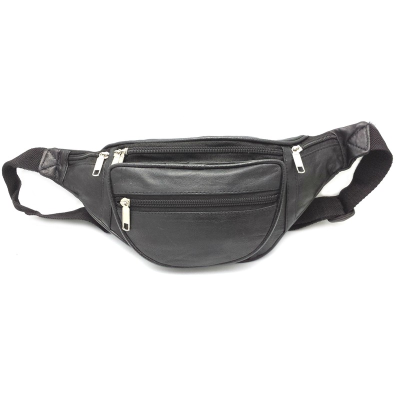 ODS:UK® Real Leather Bum Waist Bag Travel Holiday Money Belt
