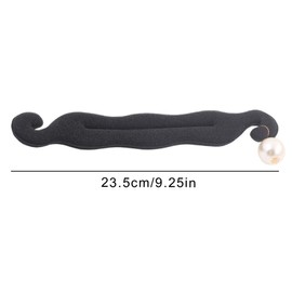 Pack of 3 Hair Bun Maker Upgraded Hair Holder Sponge Clips Hair Styling Doughnut Bun Hair Twist Curler Donut Tools (Black)
