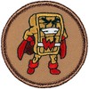 Super Waffle Patrol Patch - 2" Diameter Round Embroidered Patch (Sew-on)