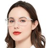 MARE AZZURO Blue Light Blocking Reading Glasses Women Trendy Square