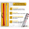 AdirPro 9 ft Aluminum Telescoping Grade Rod | Dual-Sided 5-Section