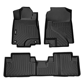 VIWIK Floor Mats for 2012-2016 CR-V LX EX SE All Weather Protection Custom Full Set Liners Include 1st and 2nd Row Front & Rear Black Car Liners