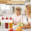 3 Pack 12 oz Condiment Squeeze Bottles, Leakproof Flip Top