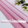 Pink Ombre Chiffon Sheer Curtains 90 Inch Long for Living