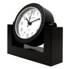 Timekeeper Small Desktop Swivel Clock for Desk, Battery Operated, 6.75"