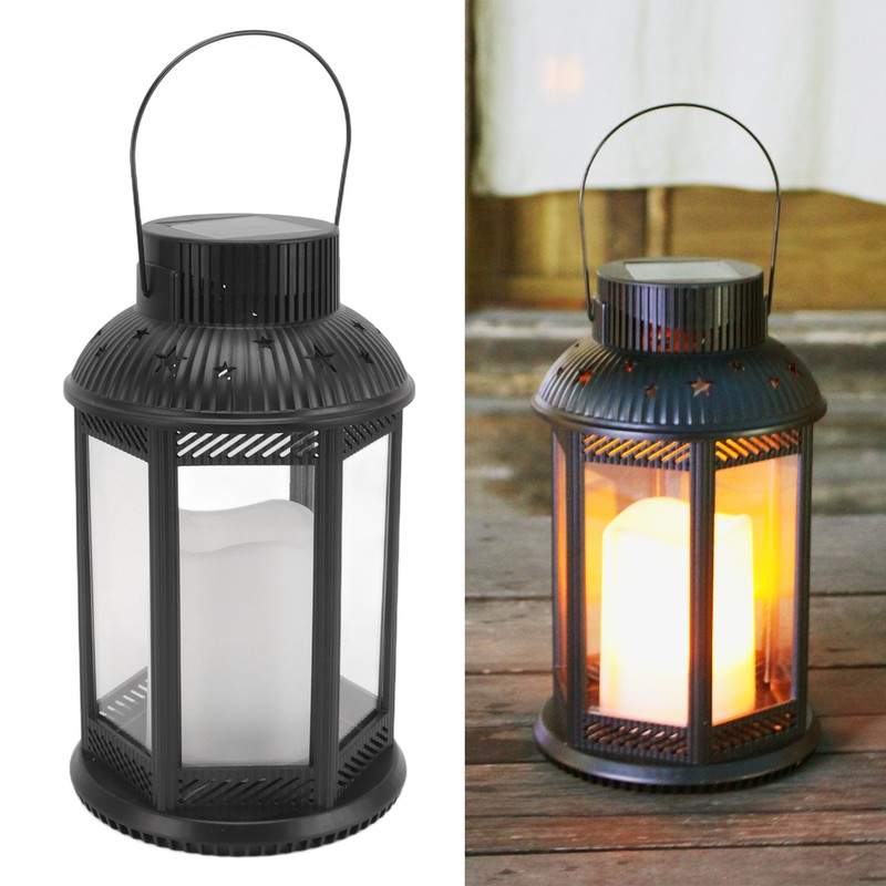 Solar Garden Lantern Outdoor Hanging Light Decorative Star Sun Solar