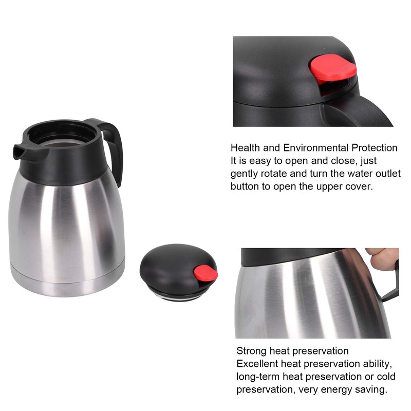 Jarra Térmica para Café Cafetera Térmica de Acero Inoxidable Hervidor
