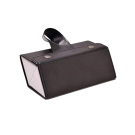 CTForest Sunglasses Storage Box, Foldable Glasses Display Box, Portable Glasses Box, Holds 2 Sunglasses, Ideal for Storing Sunglasses when Travelling (Holds 2 Pairs), black