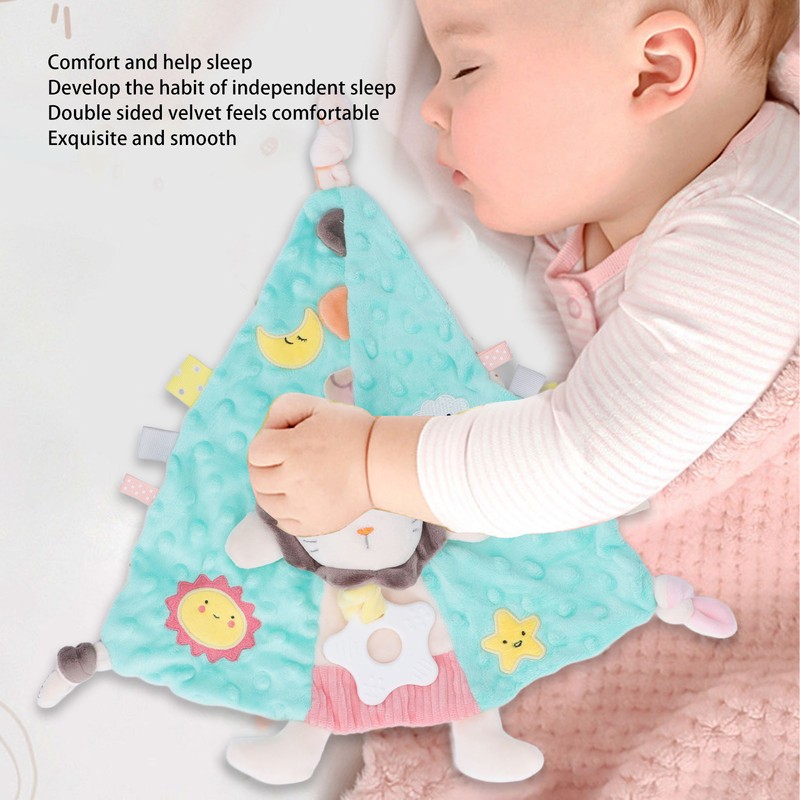 Baby Security Blanket Biteable Teether Baby Snuggle Blanket Baby Teething