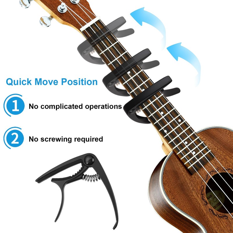 Guitar Capo for Acoustic Guitars Electric Guitars, Quick Change Capo