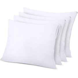 Utopia Bedding Waterproof Pillowcase 80 x 80 cm – Pack of 4 – Pillow Protectors with Zip