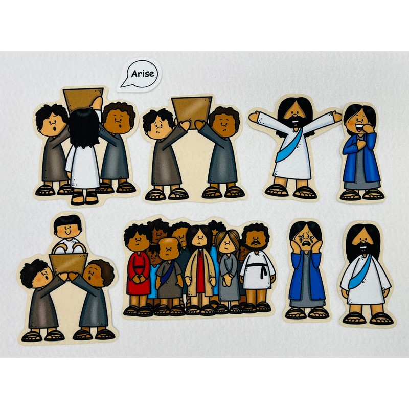 Jesus Raises Widow's Son Felt Bible Story for Flannnel Boards