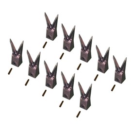 10 - Hensley Style Twin Tiger Rock Bucket Teeth w Roll Pins - X156WTL, P156