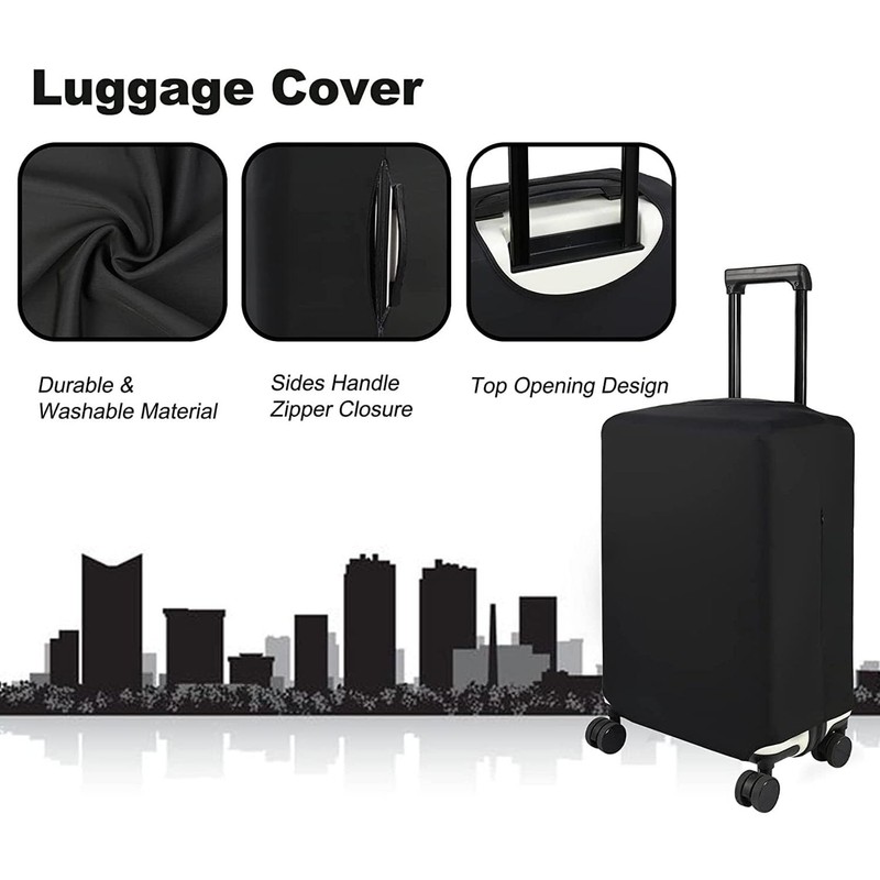LYSAIMG Reusable Travel Luggage Cover,Suitcase Protector Bag,Elastic Spandex Anti-Scratch and