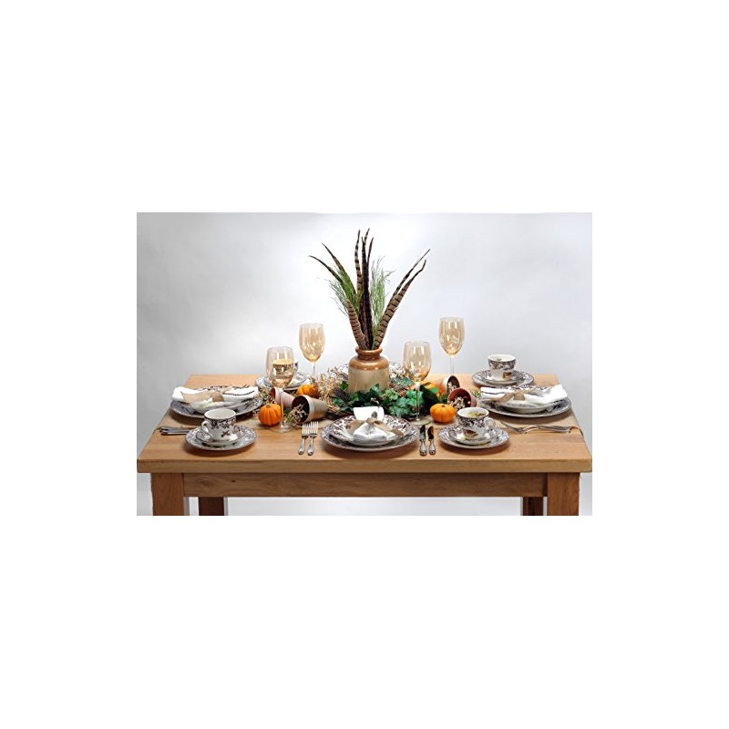 Pimpernel Wildlife Coaster Set – 4" Animal Designs with Floral