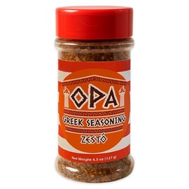 OPA Greek Seasoning - Mediterranean Spice Blend for Meat, Vegetables, Marinades, and Grilling - Herb & Spice Mix for Cooking - Red Shaker Jar (Zestó)