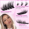 Yawamica Fluffy Lash Clusters 10-14mm Short Eyelash Clusters Thick 200D