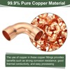 YOKIVE 5 Pcs Elbow Copper Fitting, 90 Degree Copper Pipe