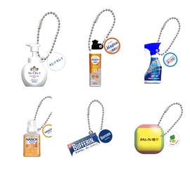 Lion Co., Ltd. Miniature Charm x Total 6 Types Set, Full Comp Gacha Capsule Toy