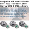Beauty Parts 3Pk Shaver Heads Replacement SH90 Compatible w/Norelco Electric