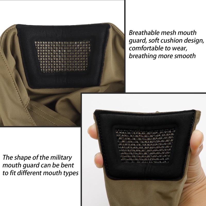 Qavctw Airsoft Balaclava Mesh Mask Full Face Tactical Breathable Mask
