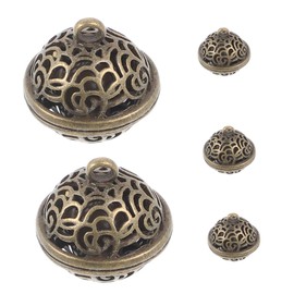 ORFOFE 5pcs Vintage Bells Holiday Crafting Bells for Christmas Tree Decorations Unique Antique Style for Pet Collars Festive Ornamentation