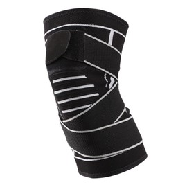 Healeved 1pc Adjustable Knee Sleeve for Running and Riding Support Wear-resistant Compression Brace for Joint Unisex Knit Protector