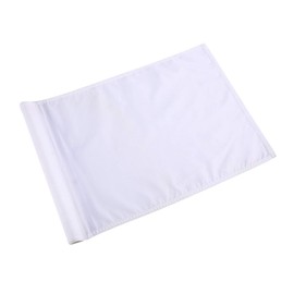 Golf Flag,Green Golf Flags,Solid and Nylon Training Putting Green Flag,Indoor Outdoor Backyard Garden Portable Golf Target Flags,19.7inch*13.4inch (White)