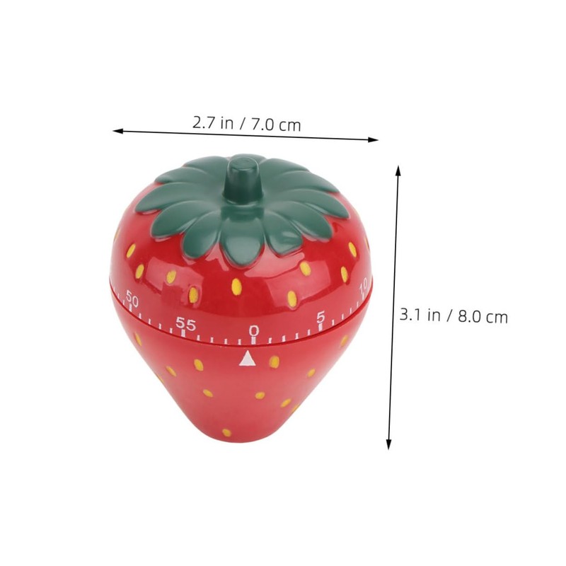 MAGICLULU Home Baking Timer Mechanical Kitchen Timer Strawberry Alarm Easy