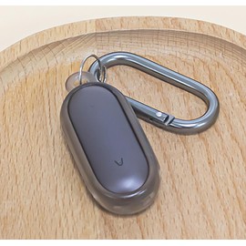 GIOPUEY Case Compatible with PLAUD NotePin AI, Hard PC Material Protective Case, Ultra Thin, No Odour - Transparent Black